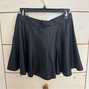 Forever 21 Black Faux Leather Skirt